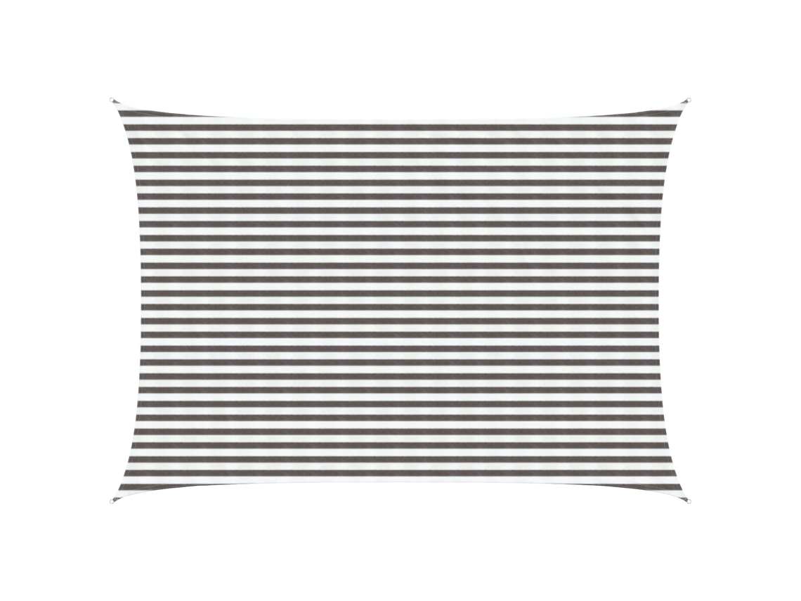 Conjunto 1 Vela De Sombra Vidaxl Cinzento-claro Polietileno De Alta Densidade (3,5 X 5 M)