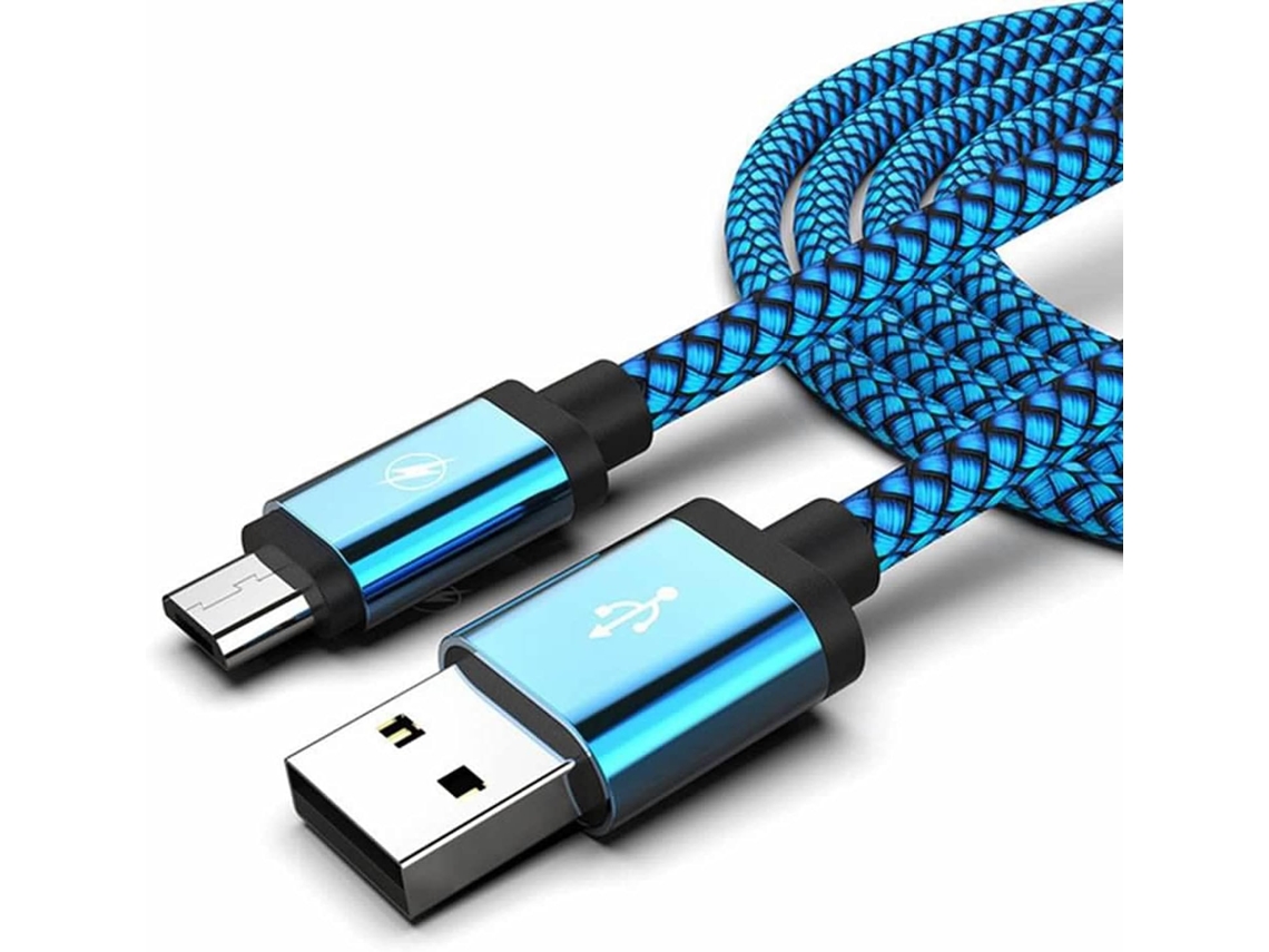 Cabo De Carregamento Micro Usb Trançado Em Nylon Alta Qualidade Zrl,