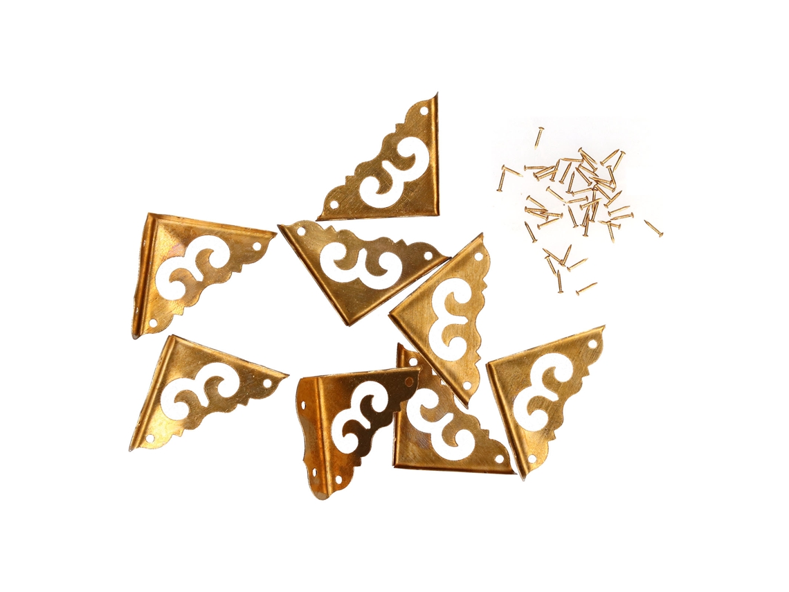 Protetor de Canto de Latão Primerox 8pcs | S/MARCA