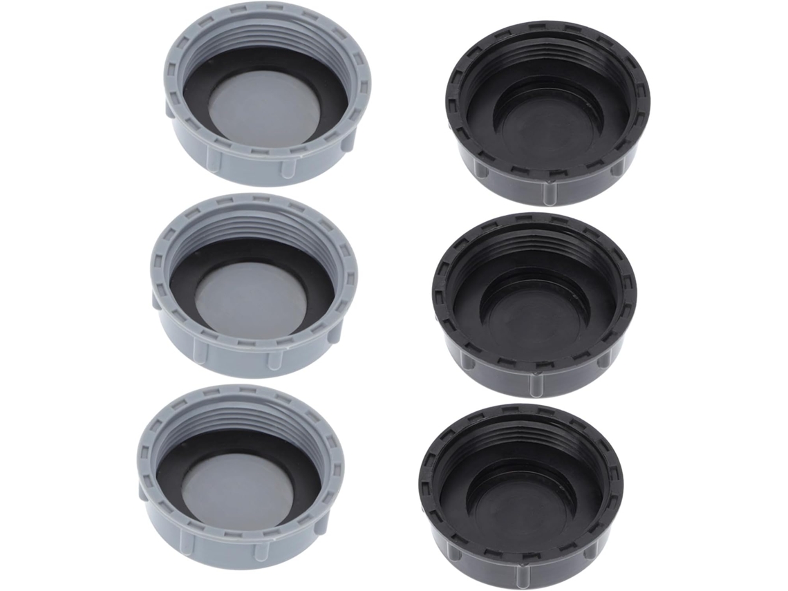 Tampões De Ralo Plástico Preto, Conjunto De 6 Peças, Resistentes Ao Desgaste E Fáceis De Limpar, Para Proteção De