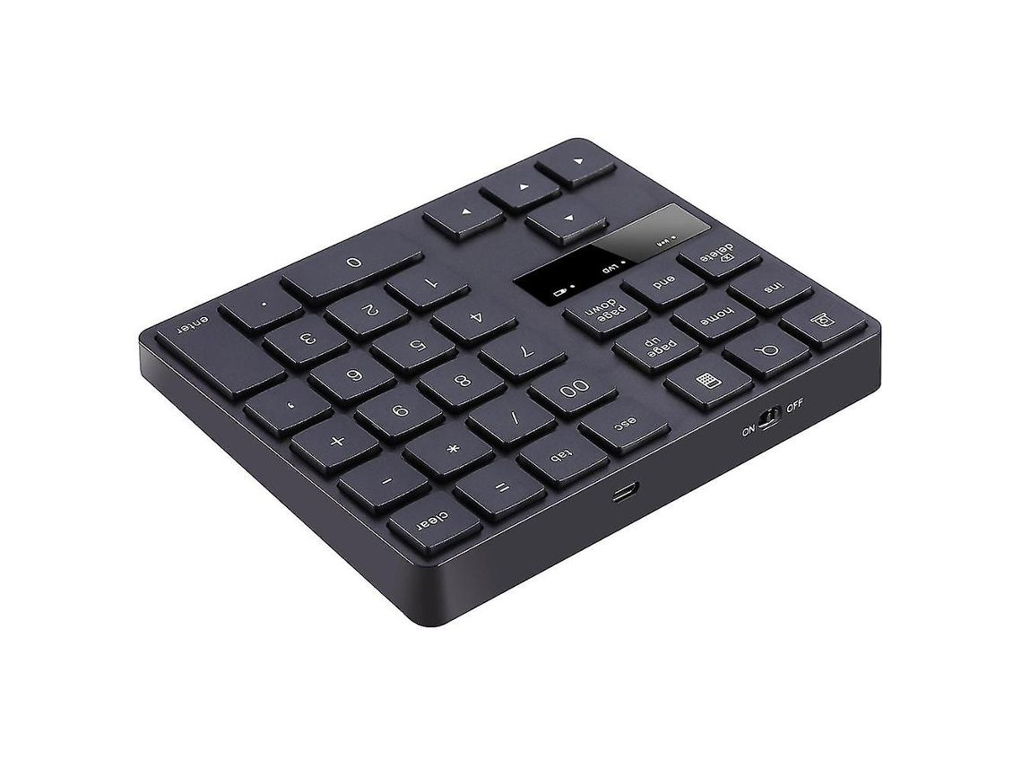 Teclado Numérico Recarregável Sem Fio 2.4g Com 35 Teclas Para Pc/laptop. Everley891