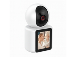 Câmara De Segurança Wi Fi Com Visão Noturna, Áudio Bidirecional, Deteção De Movimento E Visor Led Andowl Q K9 Branco