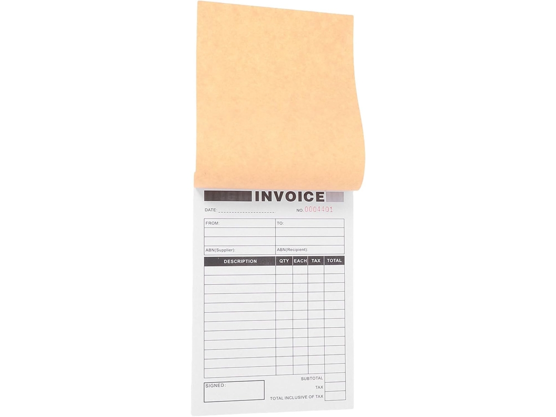 50 Ensembles Carnet De Factures À Copie Carbone 2 Partes