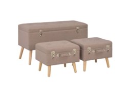 Stool, Stools Vidaxl Marrom Tecido (n/a)