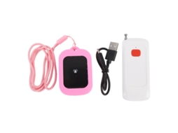 Mali sistema de Botão de Chamada Sem Fio com Sinal Estável Resistente À Água Ipx4 para Lar Escola Rosa