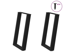 Dining Table Leg, Dining Table Legs Vidaxl Preto Aço (60 X (72-73) Cm)