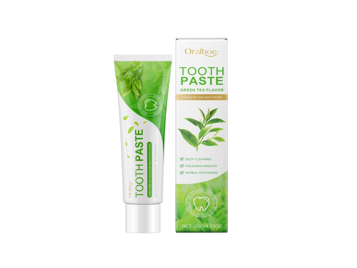 Pasta de Dentes com Chá Verde para Clarear e Proteger a Saúde Dental LAXISCREED