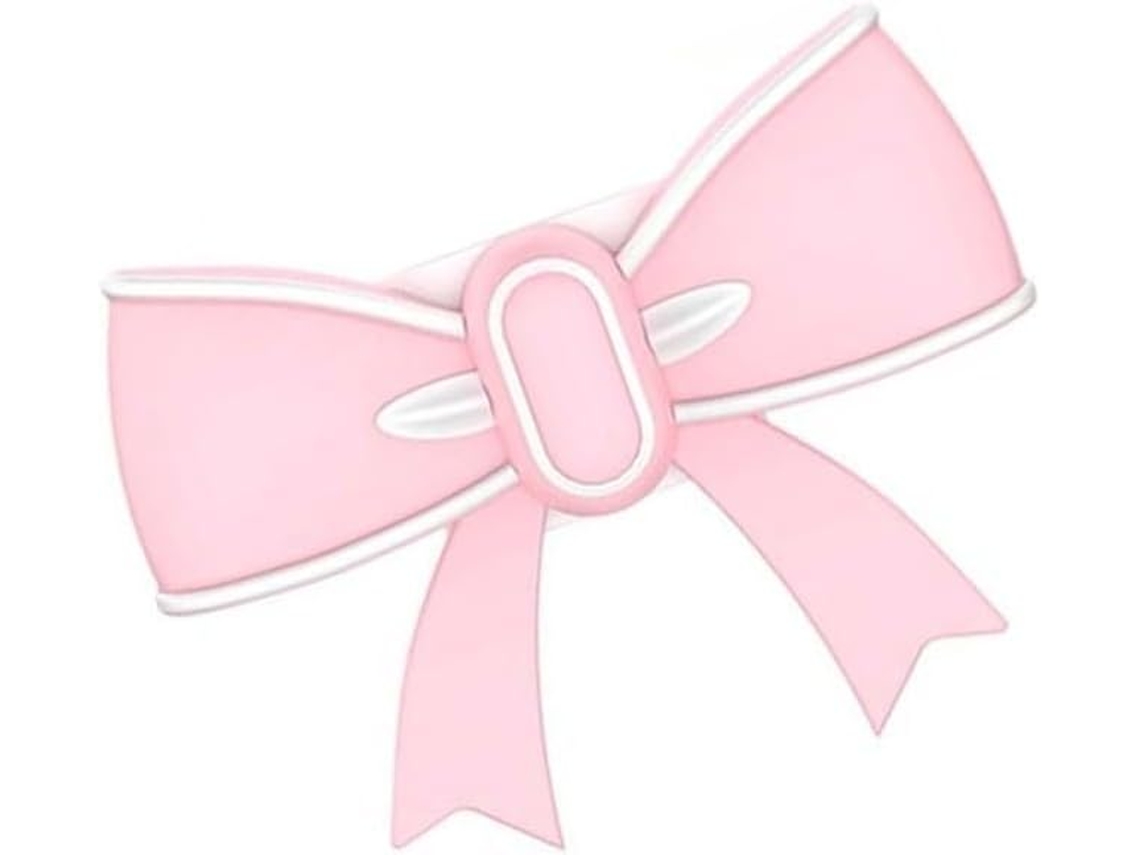 Clipe De Silicone Para Capacete Com Rosa 3d E Laço Vermelho (rosa)