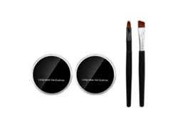 2 Botellas De Lápiz De Ojos En Gel Impermeable Con Pinceles, Largo Duración, Multiuso Para Maquillaje Exquisito