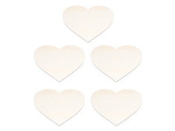5pcs Corações de Madeira Natalino Diy Decoração Familiar