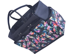 Bolsa organizadora portátil em tecido Oxford para ferramentas, ideal para jardim, quintal e casa. Possui bolsos internos.