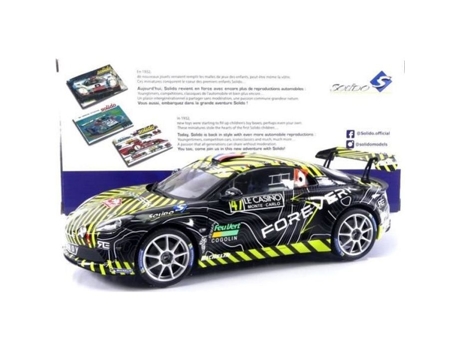 Carro Da Coleção Miniatura SOLIDO 1/18 Alpine A110 Rally Monte Carlo 2022 Preto / Amarelo 1801618