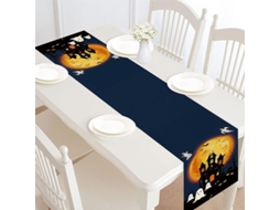 2026 mantel de Mesa Halloween Centropieza Corredor de Mesa Fantasma de Poliéster Duradero Decoración Festiva