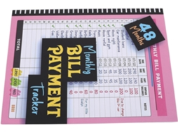 Caderno de Planejamento Orçamentário Mensal Pink Em Papel Suivi Completo De Faturas E Currículo Financeiro