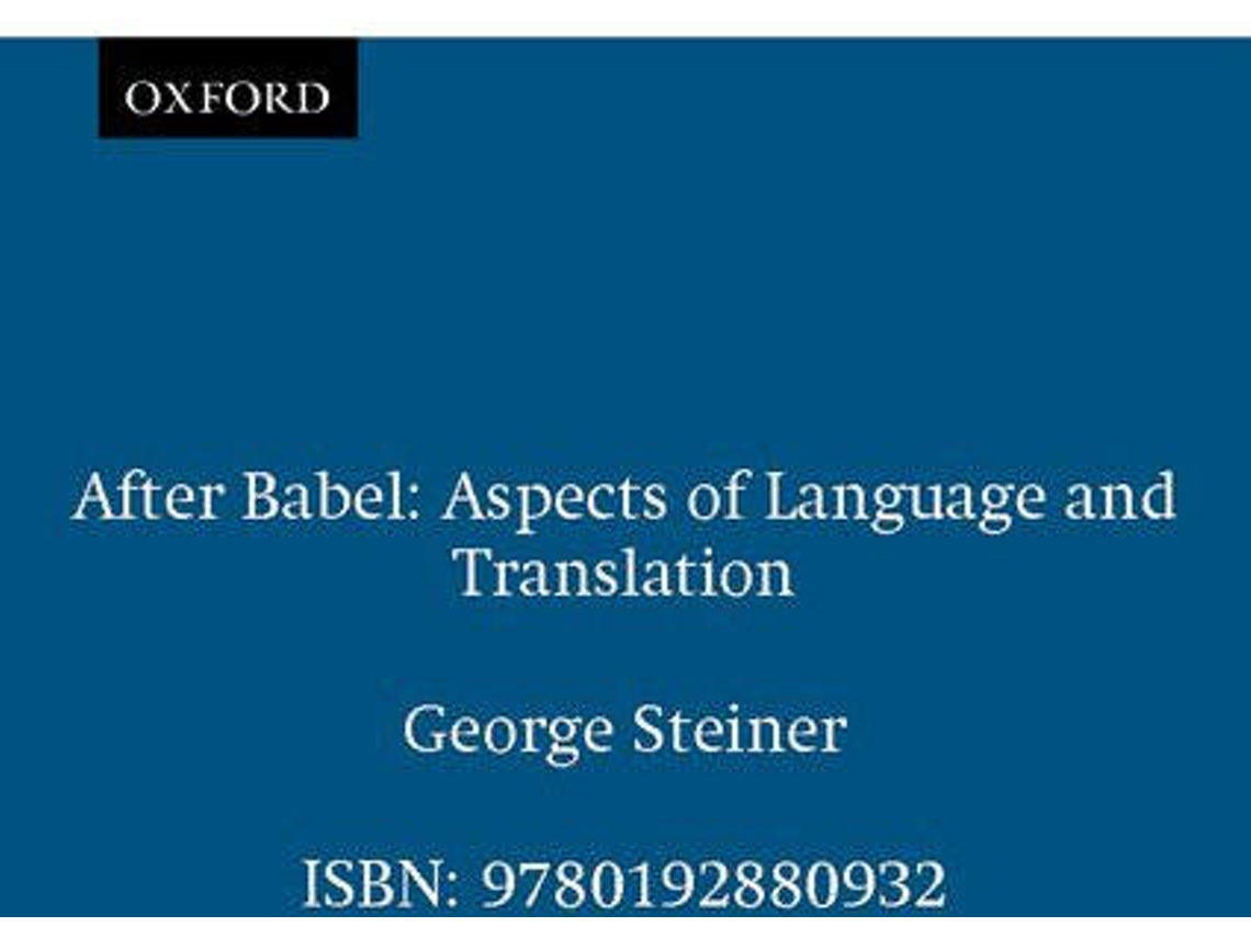 Livro After Babel de George Steiner (Inglês)