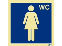 Sinal Wc Feminino 150X150Mm TECJOB