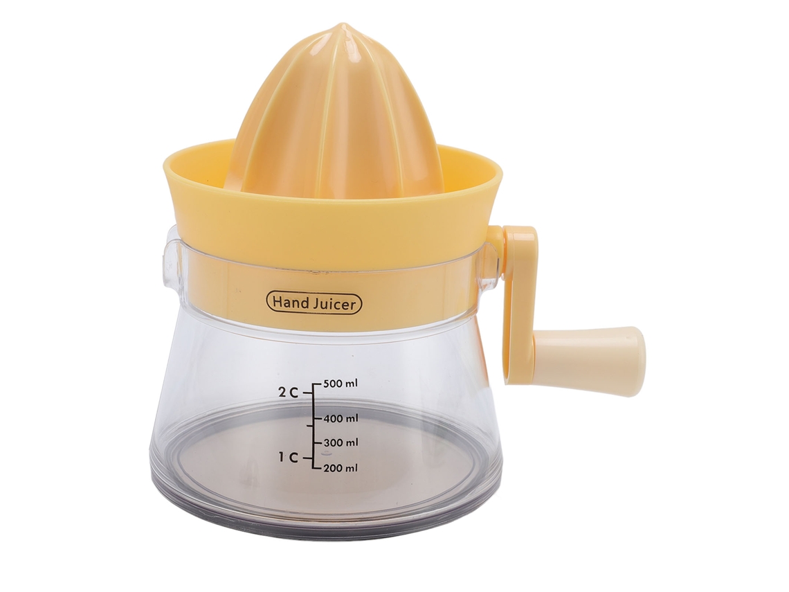 Espremedor Manual de Citros com Manivela 500ml com Escala | S/MARCA