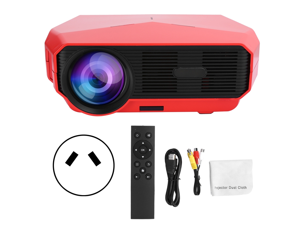 Projetor Alto Brilho Projetor Android para Home Theater e Escritório EOOCOO (conecte se Ao Telefone Móvel, Suporta 4k)