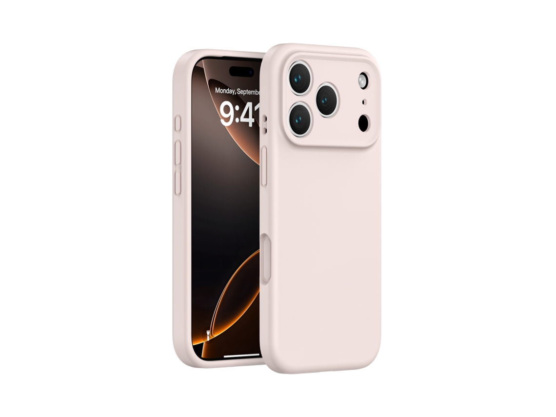 (rosa, Iphone 17 Pro) Capa De Silicone Líquido Para Iphone, Cobertura Total Sem Folgas, Proteção De Botão Em Peça Única.