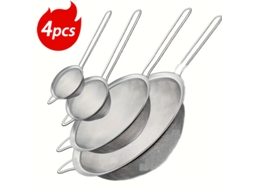 Conjunto de 4 Filtros de Aço Inoxidável Resistentes e Fáceis de Limpar STELASPLEN