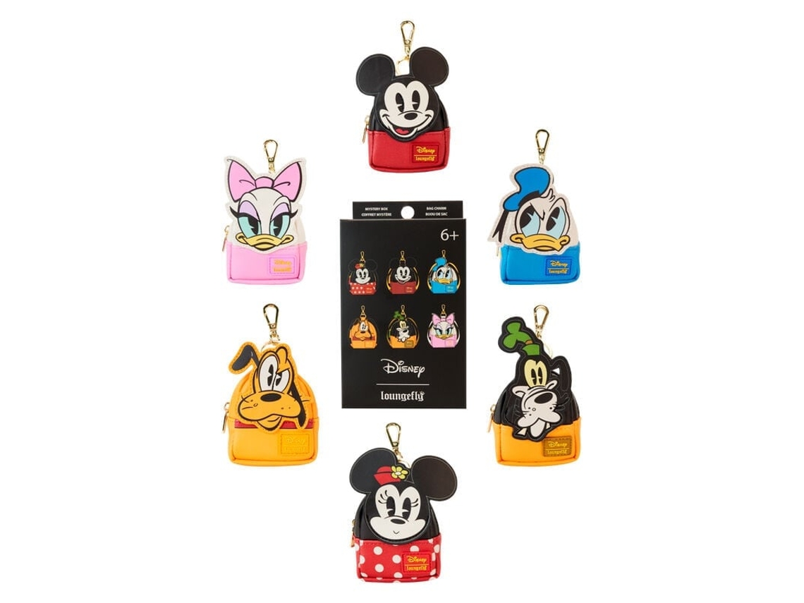 Disney Mickey e Amigos Sortidos Mystery Mini Mochila Porta chaves Loungefly LOUNGEFLY