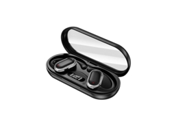Fone Bluetooth 5.3 galvanoplastia sem fio com gancho esportivo bateria longa Preto JIAPEI