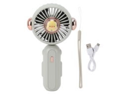 Mini Ventilador Portátil Dobrável com 900mah, Baixo Ruído e Regulável para Verão Verde LAXISCREED