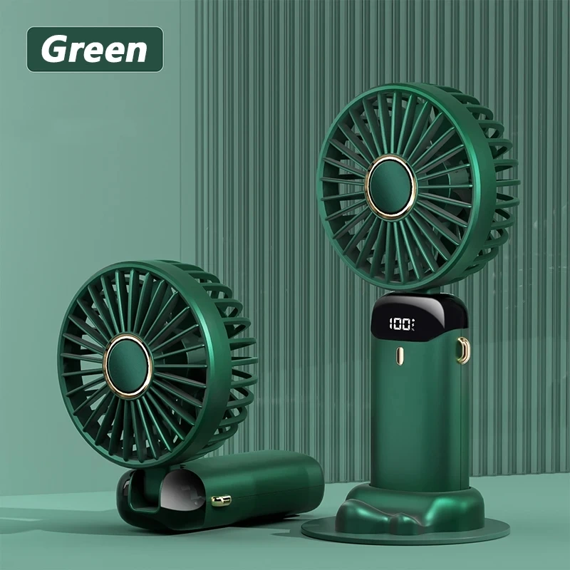 Mini Ventilador de Encaixe MDUG para carrinho de bebê, luz noturna, 5 velocidades, LED