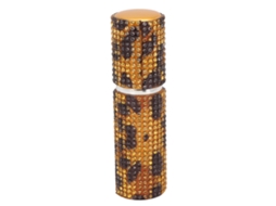Garrafa De Perfume Recarregável Com Estampa De Leopardo E Strass 10ml Portátil Para Viagem E Uso Diário