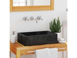 Vidaxl Lavatório 45x30x12 Cm Mármore Preto Brilhante