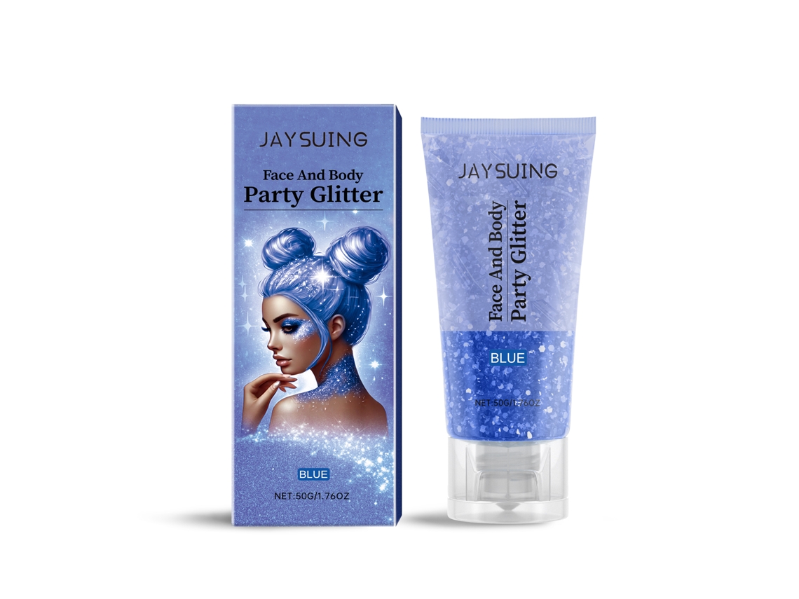 Gel Glitter Azul LAXISCREED para Decoraçã e Beleza com Brilho Intenso