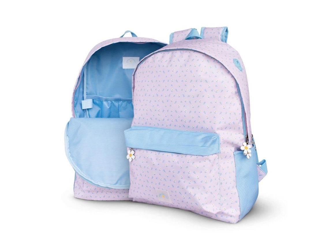 FIRMO Mochila Pretty Ballerina Poliéster Reciclado Rpet 45 5 X 31 X 14 Cm Azul e Rosa