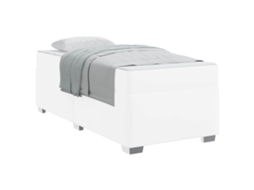Estrutura da Cama com Colchão Branco Tecido MAISON EXCLUSIVE 90x200 cm