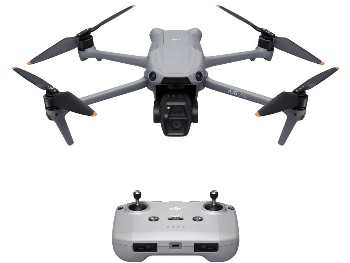 Drone DJI AIR 3S RC-N3 (4K - Autonomia: Até 45 min - Cinzento)