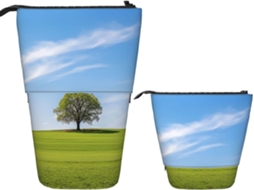 Case Trousse Crayons Télescopique Tree Grass Fournitures Porte-stylo Durable Peil Télescopique Pour