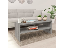 Vidaxl Mesa De Centro 100x40x40 Cm Derivados Madeira Cinzento Sonoma