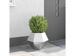 Vidaxl Floreira Prateado 50 X 50 X 40 Cm Aço Inoxidável