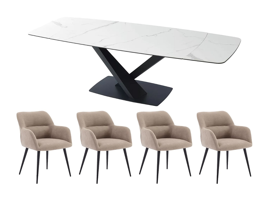 Conjunto Mesa E Cadeiras Malata