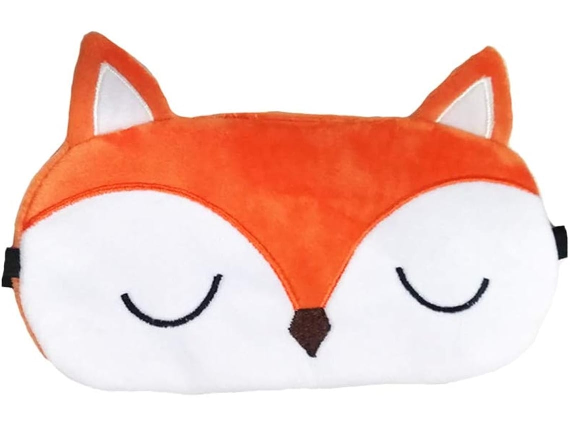 Máscara de Dormir Fofa com Estampa de Raposa, um Desenho Animado de Animal Divertido AQUAFORGE