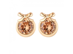 Brincos De Cobre Com Zircão Decoração Presente