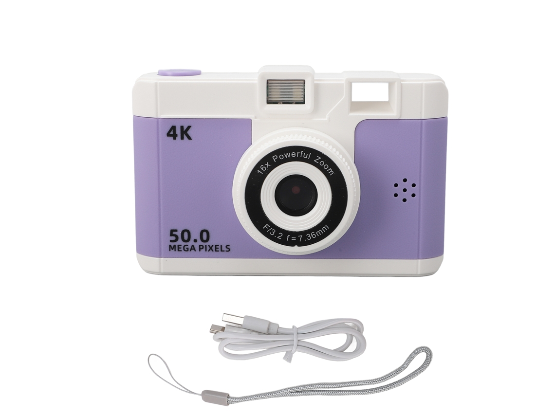 2026 câmera Digital 1080p 50mp com Zoom Digital 8x, Compacta e Portátil para Viagens, Câmera de Ponto e Disparo