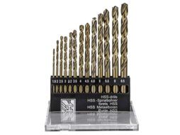13 Brocas De Hss M35 Com Punho Redondo E Revestimento De Titânio Para Madeira E Metal 1.5-6.5mm