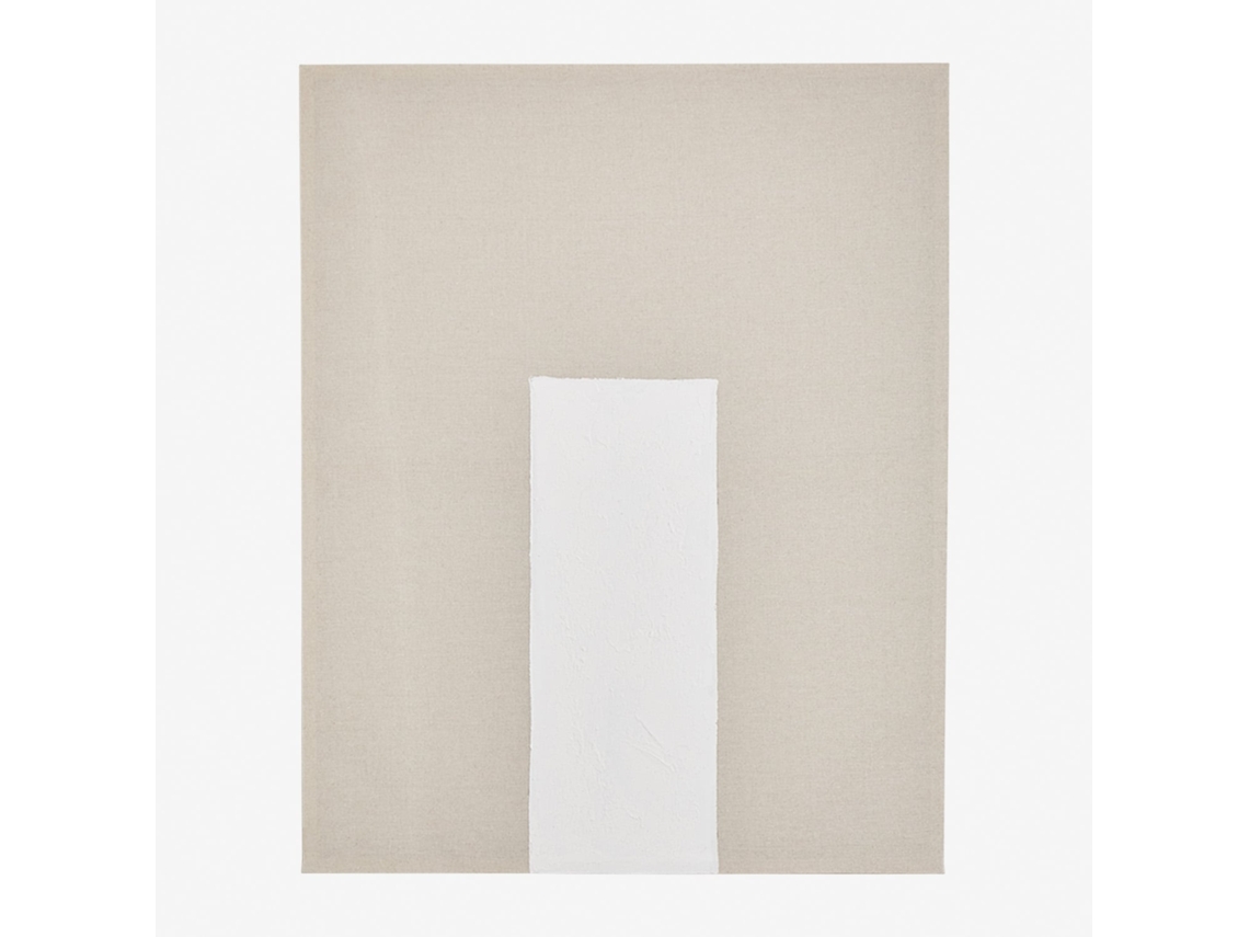 SKLUM Tela decorativa de linho com textura de gesso (80x100 cm) Antia Linho Beige Semoline