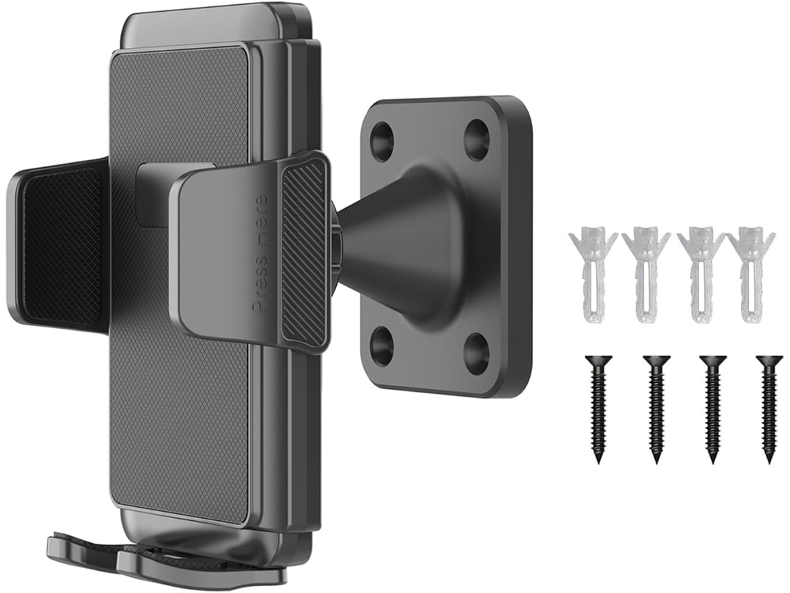 Suporte De Cozinha Resistente Para Celular, Base Larga Antiderrapante, Alça Ajustável Para Celulares De 4, 7a 7, 2 Polegadas
