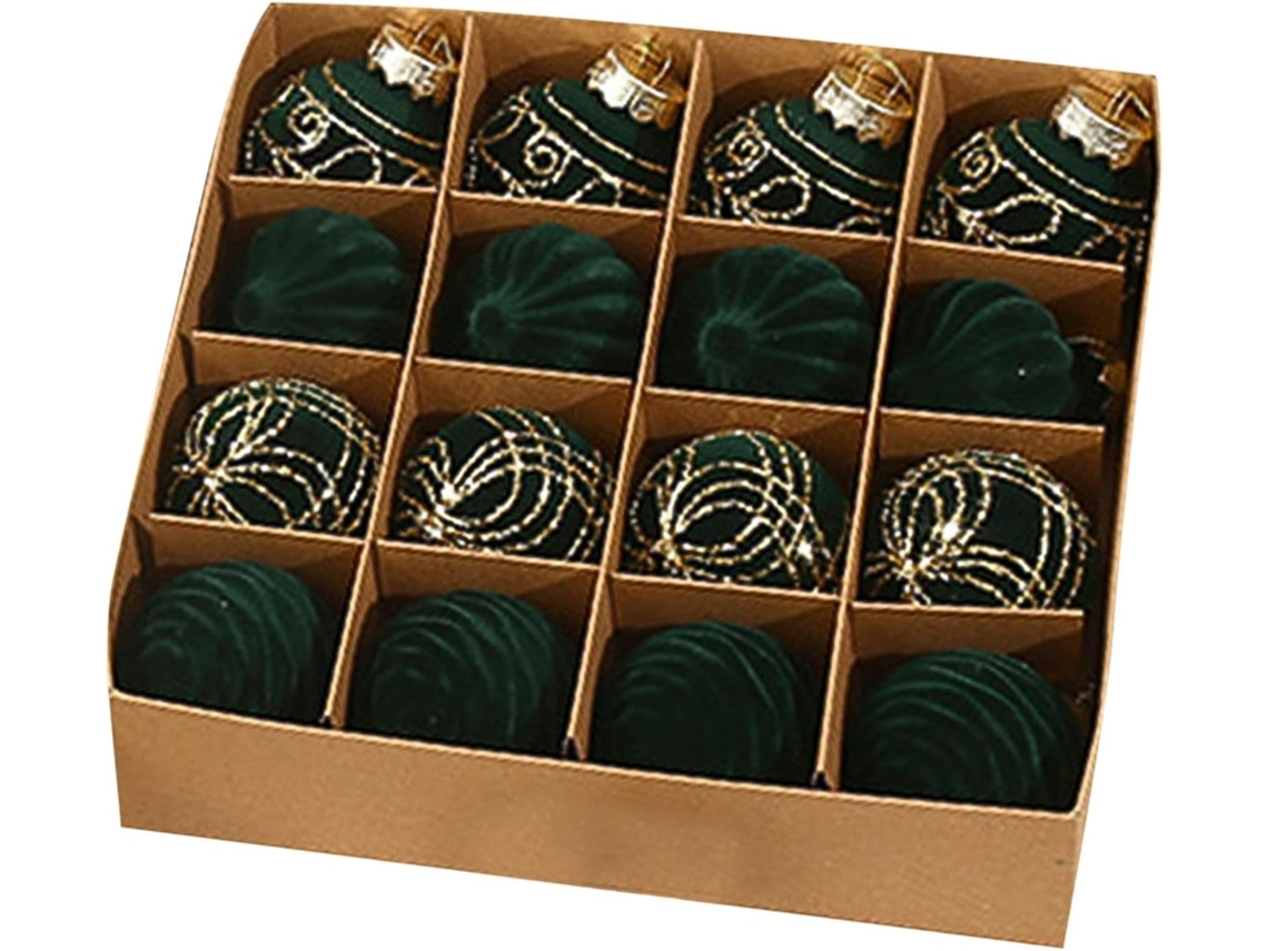 Enfeites Com Bolas De Natal, Enfeites Invisíveis Para Árvore, | 16 Peças, Elegantes