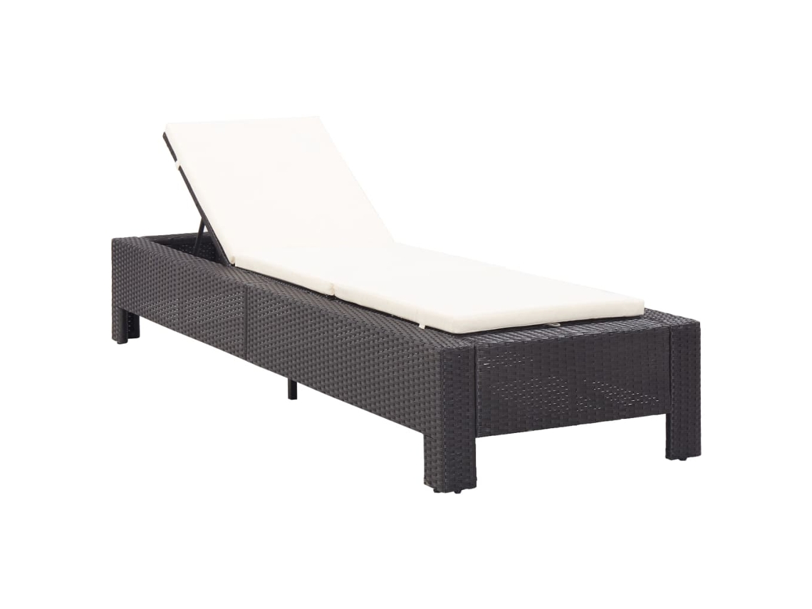 Sunbed, Sunbeds Vidaxl Preto Rattan / Vime (n/a)
