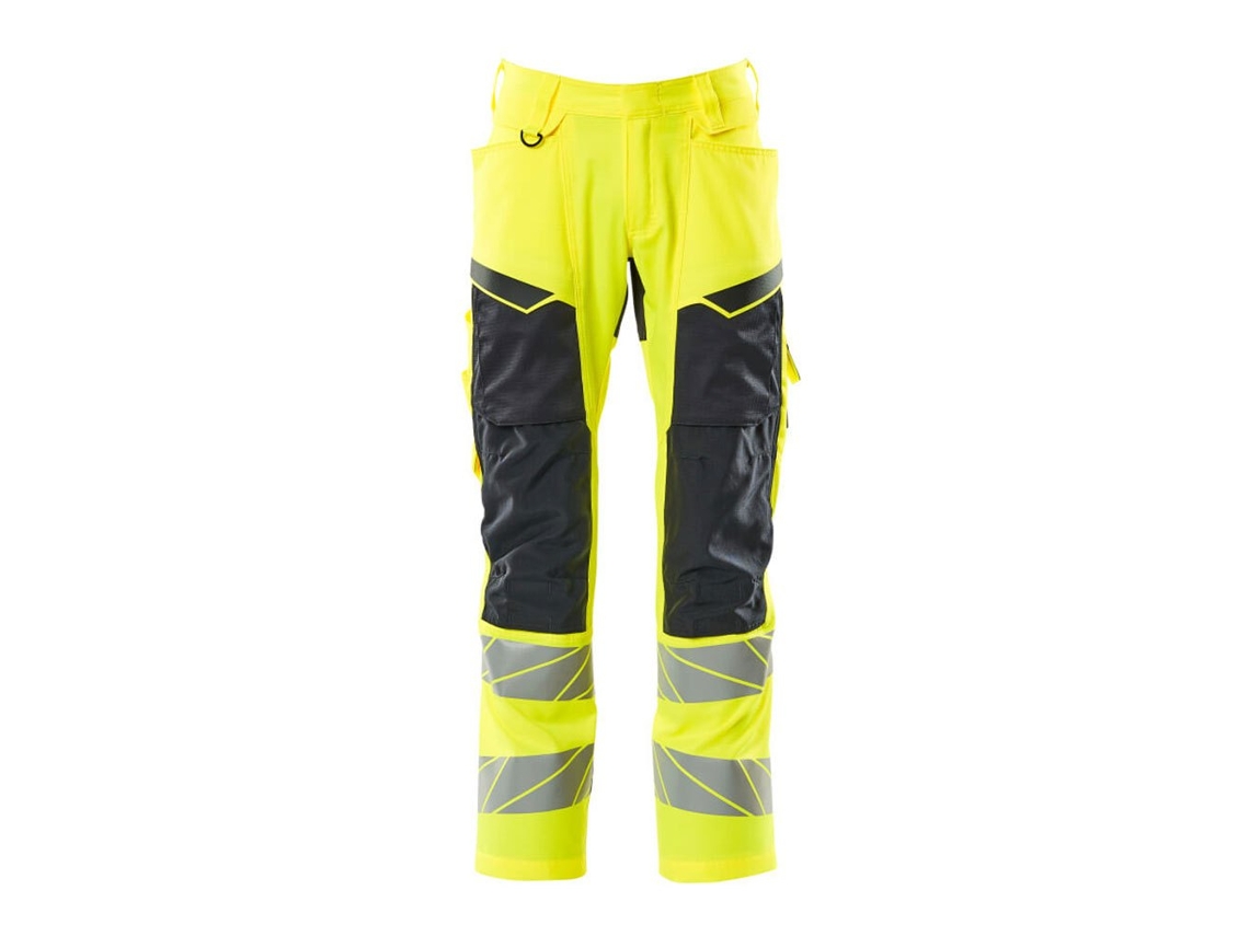Calças Grandes Com Bolsos Para Joelheiras Accelerate Safe 19579 Amarelo 66 / 32 MASCOT