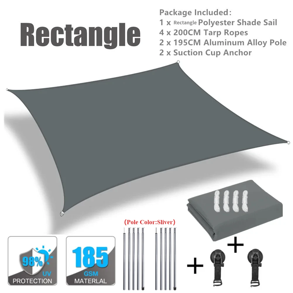 (marrom, 2x3m) Quebra-sol Para Carro, Barraca De Teto Para Camping, À Prova D'água E Resistente Aos Raios Uv.