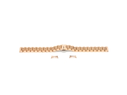 Pulseira de Relógio de Substituição de Aço Inoxidável com Ouro Rosa 12mm S/MARCA