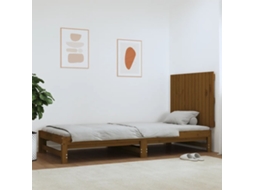 Vidaxl Cabeceira De Parede 82,5x3x60 Cm Pinho Maciço Castanho-mel